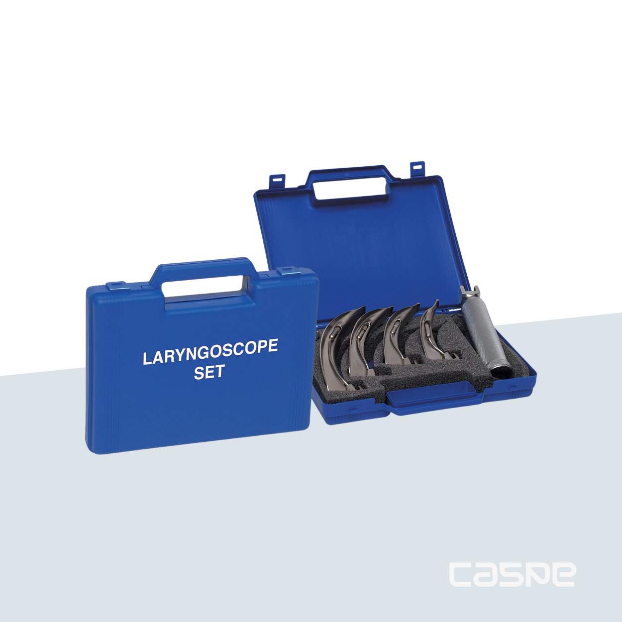 PVS Laryngoscoop complete set met 4 bladen met licht