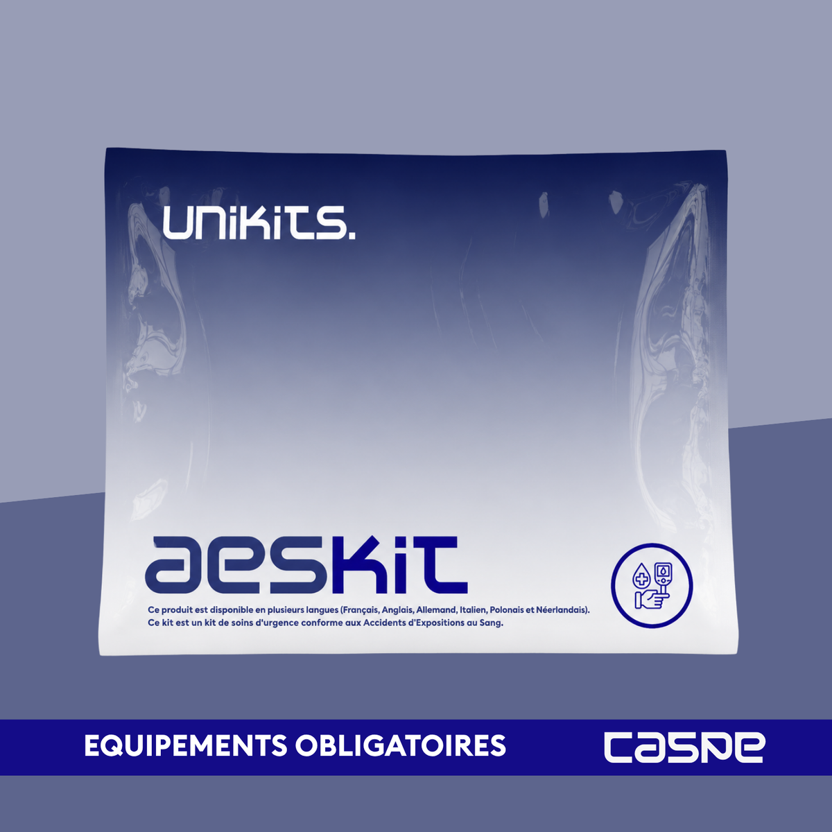 UNIKITS AESKIT Set voor blootstelling aan bloed en virale risico's (BBA-VRS)