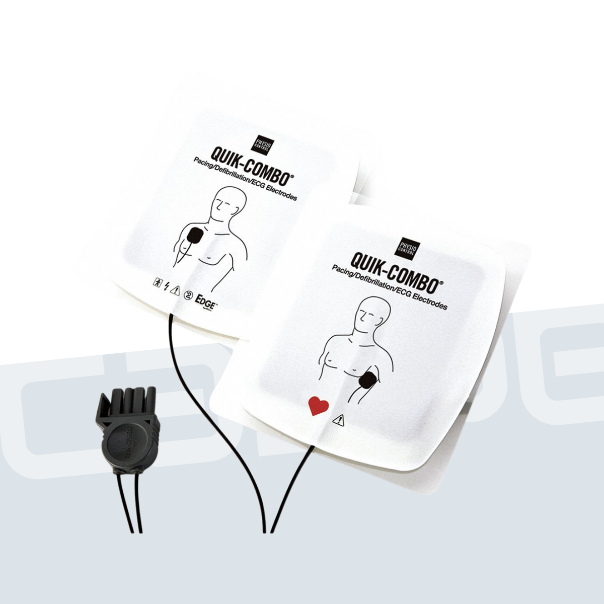 STRYKER Electrodes adultes Quick-Combo pour LIFEPAK® 500/1000/12/15/35