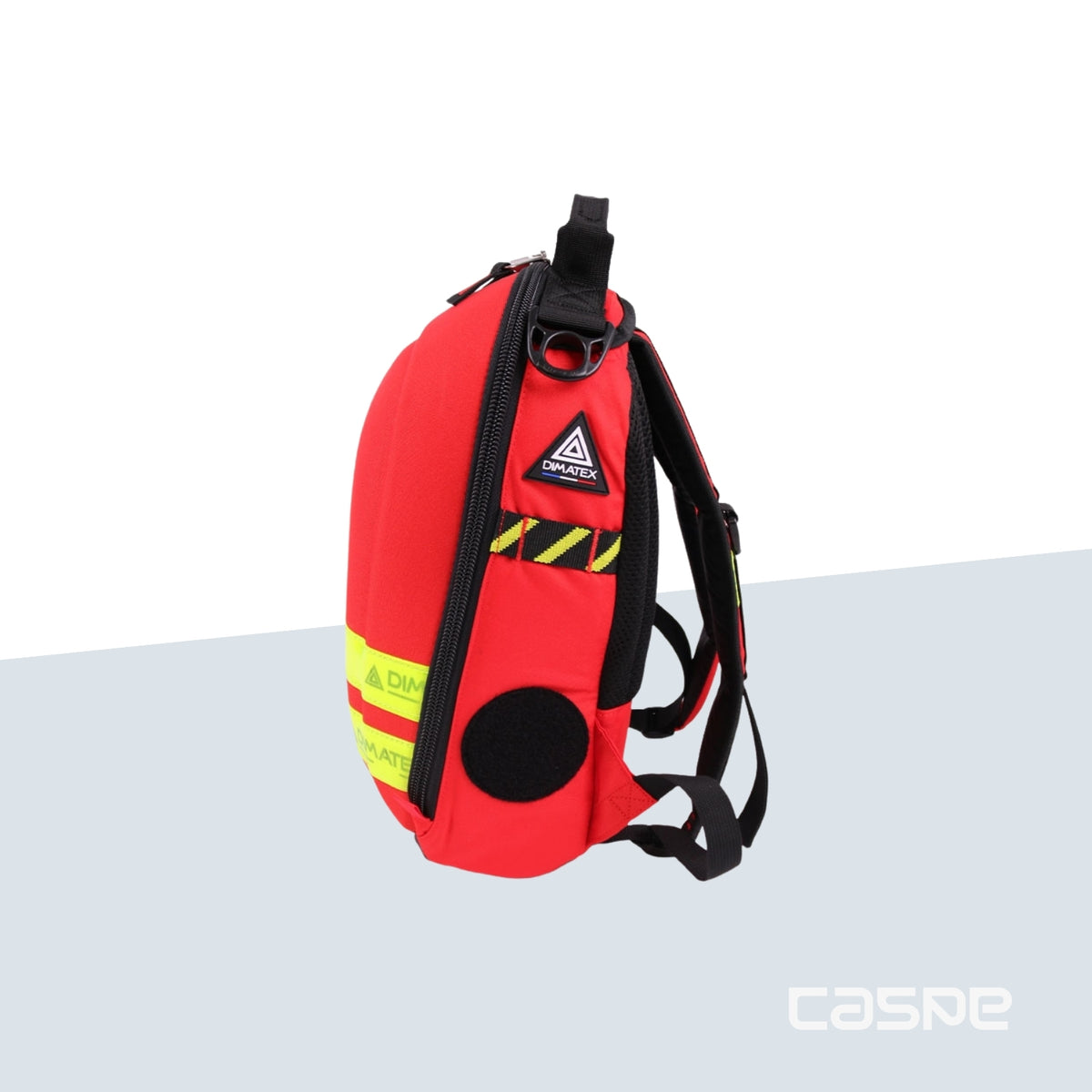 DIMATEX Rugzak met harde schaal MATT MINI Rood en reflecterende strepen