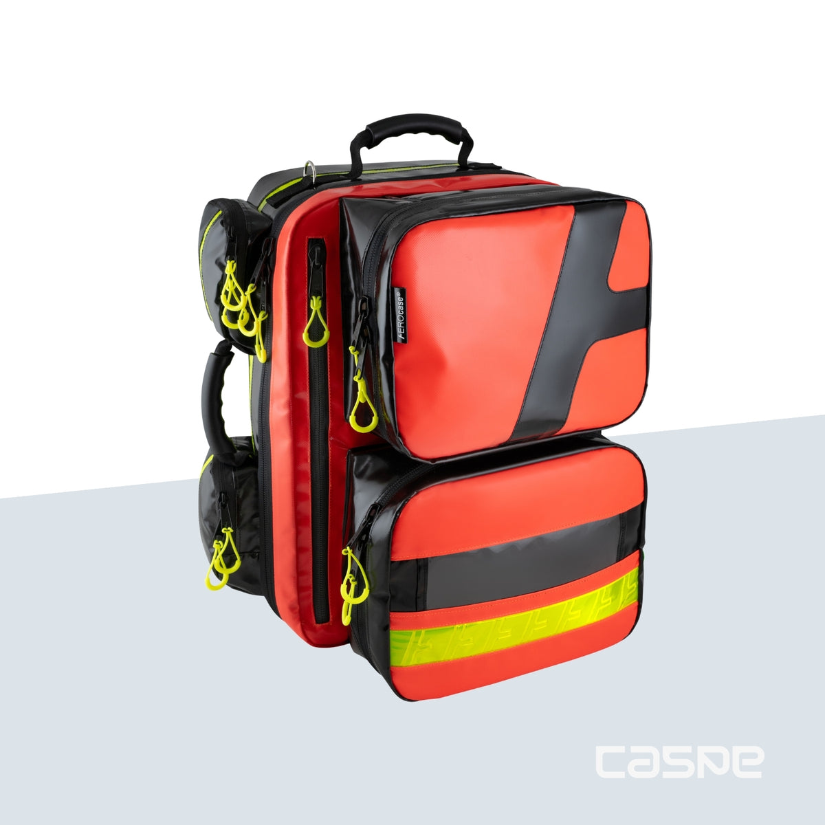 AEROCASE® Noodrugzak AEROcase® - MEDpack Basic Neonrood
