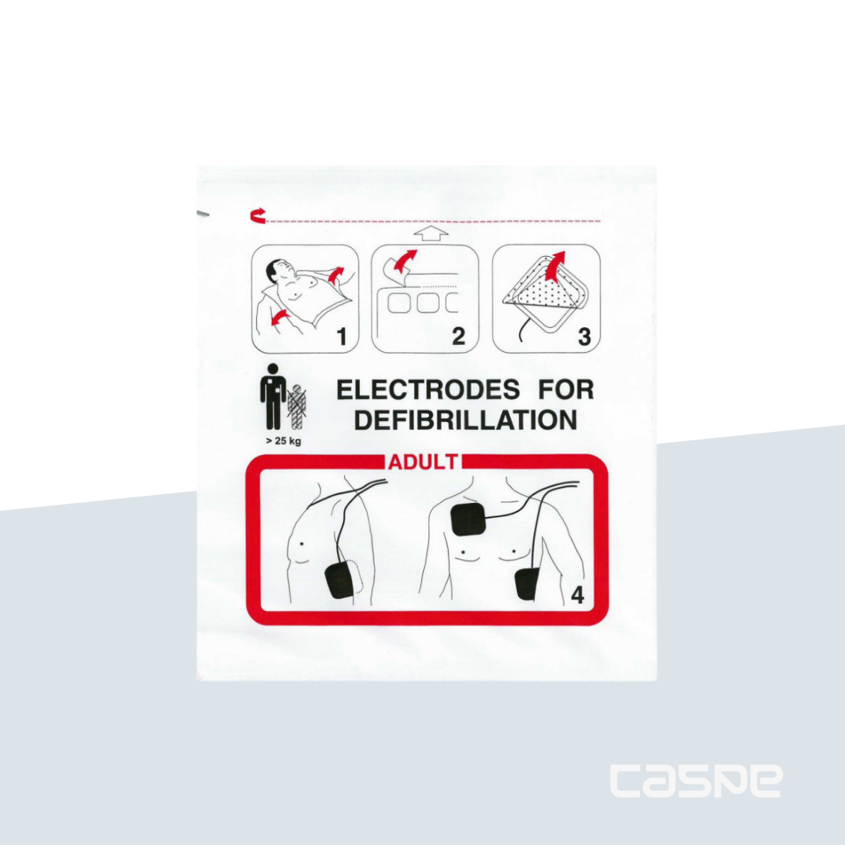 SCHILLER Elektrodenpaar, voorgebonden, volwassenen, voor SCHILLER FRED EASY/SKITY-FE010