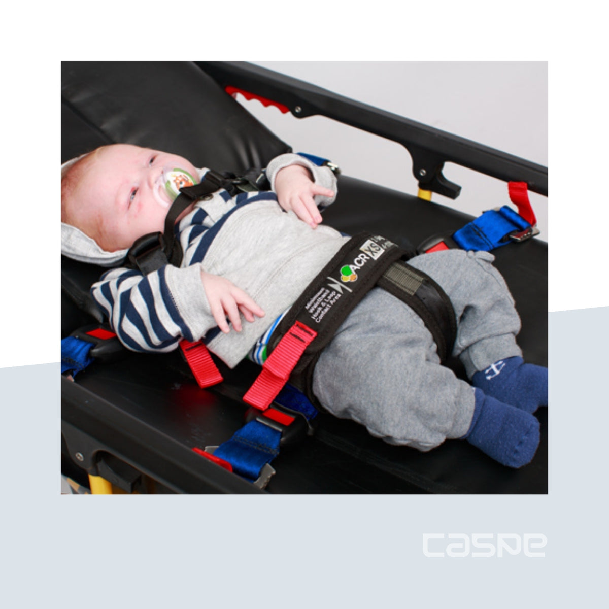 ACR Fixatie- en veiligheidsgordelsysteem brancard 4 maten - 10G - PEDIATRISCH van 2 tot 45 kg