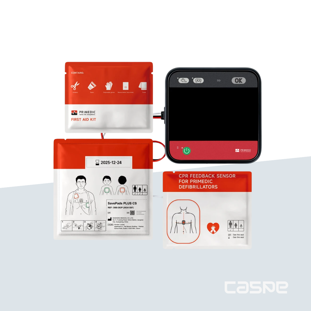 PRIMEDIC Defibrillator HeartSave myPAD Met LCD-scherm / Met reanimatieondersteuning